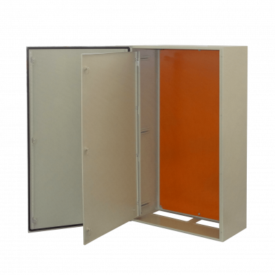 ST8-1440T Armario metálico TIBOX para tablero eléctrico IP65 color beige, 1400x800x400 mm, 3 chapas, sin cerradura