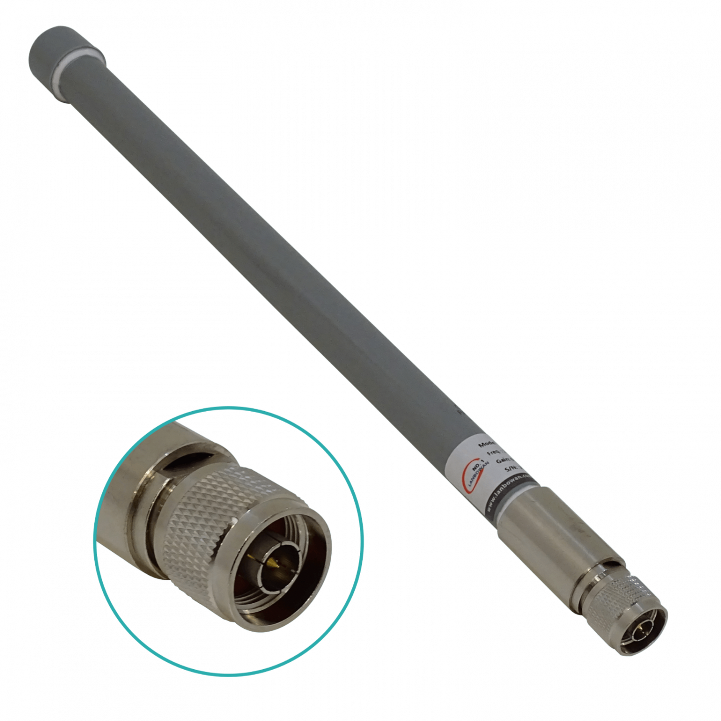 ANT-258 Antena Omnidireccional 6dBi/2,4GHz-2,5GHz 8dBi/5,15-5,85GHz 40º N-Macho 20x300mm