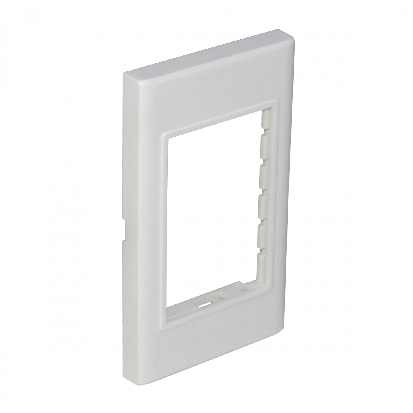 FQ3 Placa de Pared Multimedia Blanca LY-092 para 3 Módulos Dimensiones 120x70mm