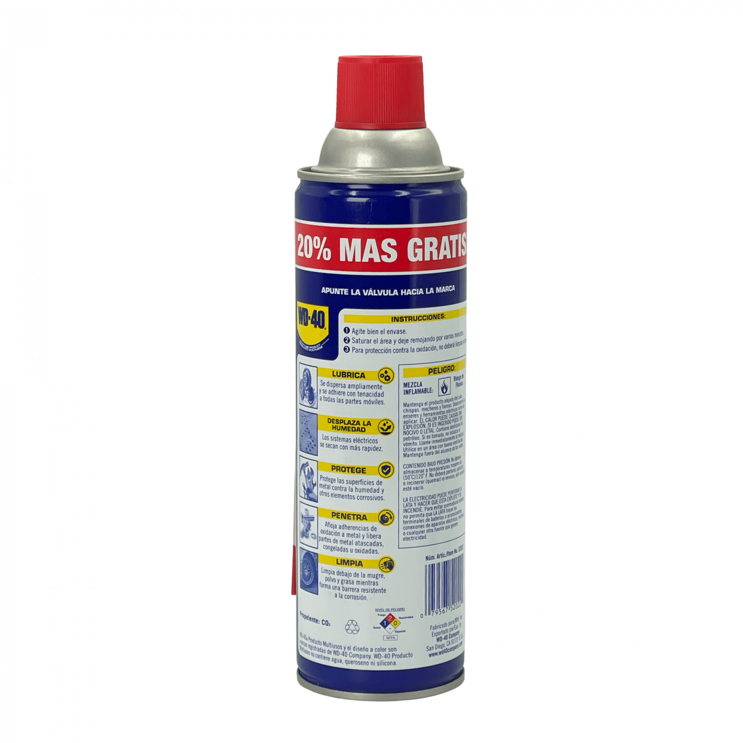 WD-40-311 Spray WD-40 multiuso 374g 458ml CO2 anti-corrosivo Item No. 52022