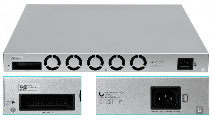 USW-PRO-XG-24-POE UBIQUITI 8-2500 16-10G PoE+++ 720W 2-SFP28 Switch L2/L3 UniFi