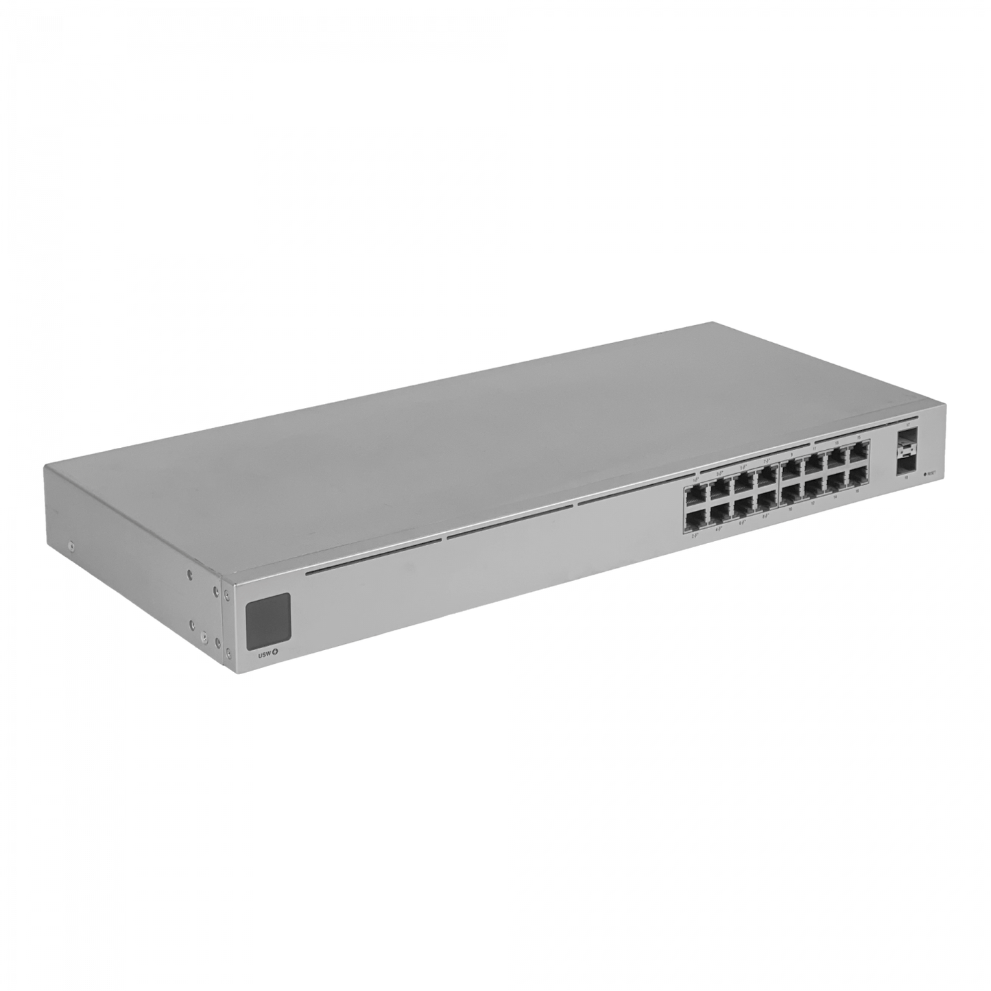USW-16-POE-LIQ. UBIQUITI REACONDICIONADO Conmutador 42W-total Bastidor 16-1000-8-PoE 48af/52at 2-SFP requiere-U