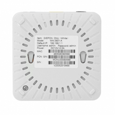 WK-3801 WOLCK ONU XPON 1 puerto 1000 1 PON SC/PC monomodo 1310/1490nm incluye fuente 12V 5.5x2.1
