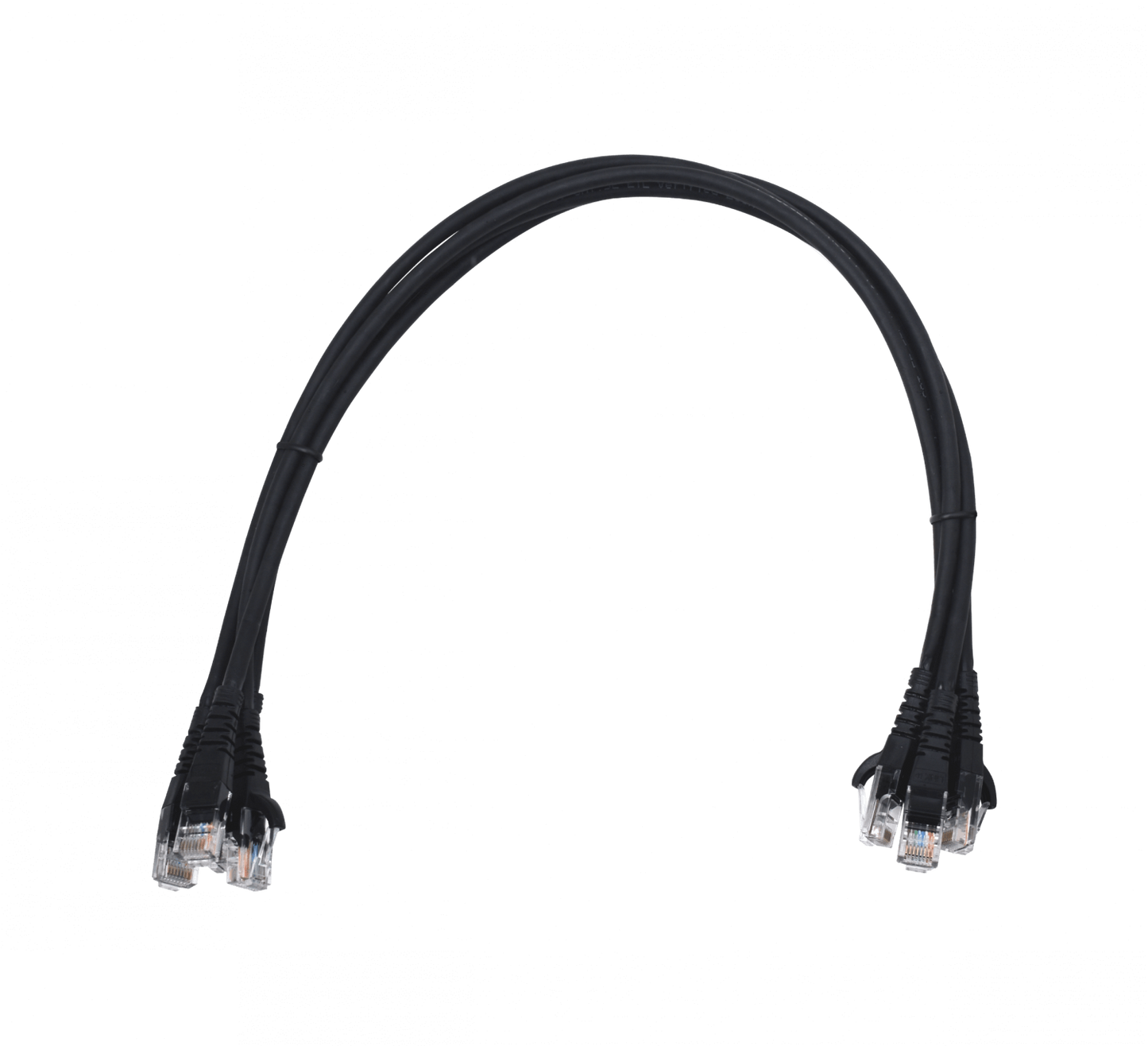 CP6N-05-4 LINKMADE 4un 50cm CAT6 NEGRO LSZH Latiguillo de Red Moldeado 4x0,5mt