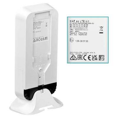 WAP-AC-LTE-KIT MIKROTIK Doble Banda 2,4/5GHz LTE Bandas 1-2-3-7-8-20-38-40 Ranura SIM U.FL 2x2-2,5dBi Puertos 2-1000 Nivel L4