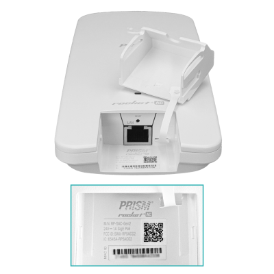 RP-5AC-GEN2 UBIQUITI SMA-GPS 1-1000 2-RPSMA-H inc24V 27dBm 18-26VDC Prism