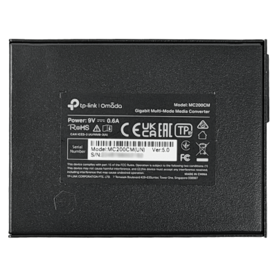 MC200CM TP-LINK solo-1000mbps MM 2-SC 850nm 550mt Transceptor de Medios Convertidor