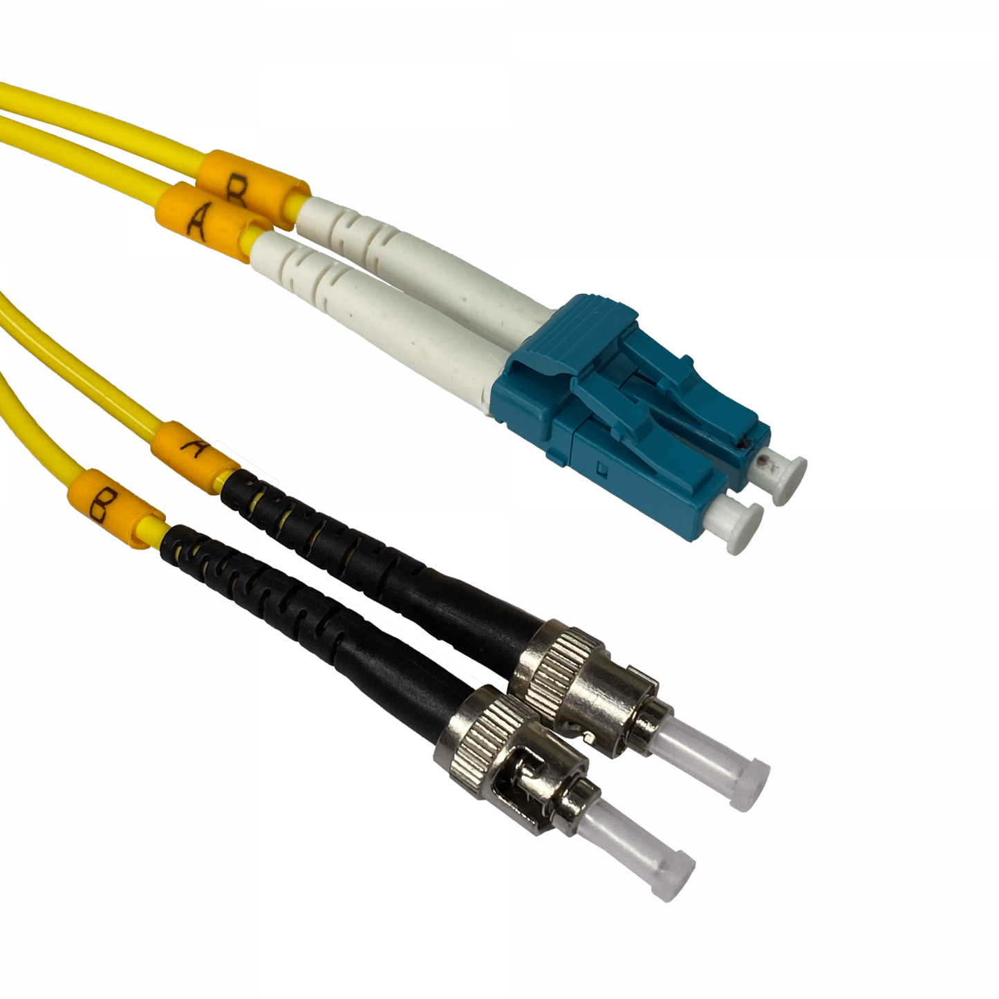 JFSLT2 2mt LC-ST/UPC MonoModo SM Duplex Jumper Cable Fibra 9/125um 3mm LSZH