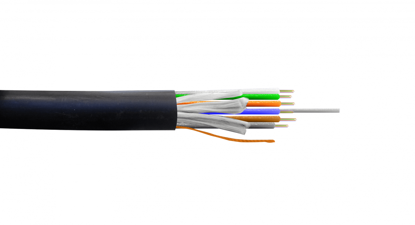 CFSK36 ADSS SM 36-Hilos-G652D 6x6-Tubos Fibra 7,9mm Cubierta-PE 9/125um Monomodo