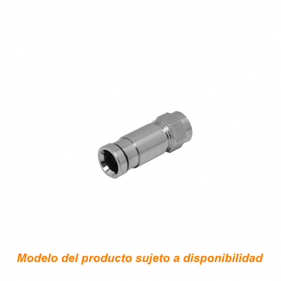 ERG6 RG6 Empuje Conector F-Macho p/Cable Coaxial RG-6 Compresion