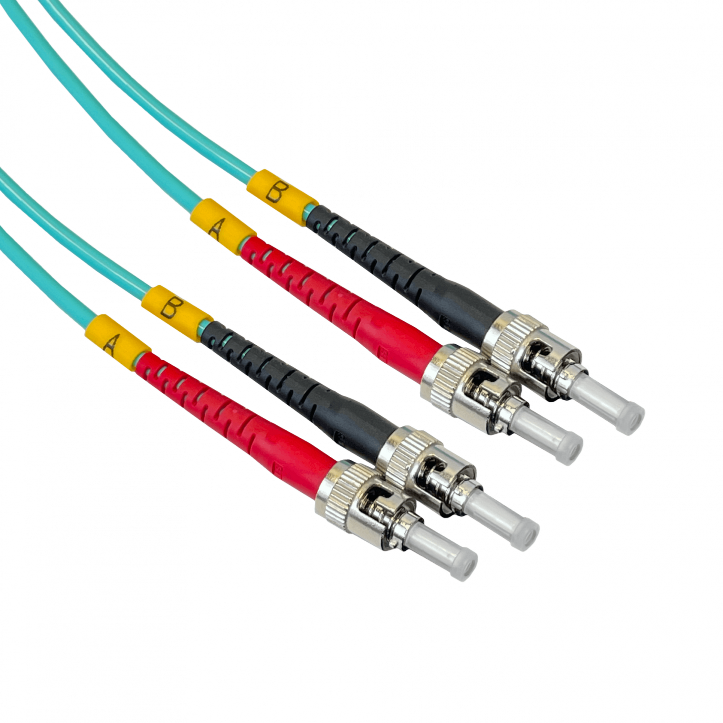 JF3TT15 15mt ST-ST OM3 Multimodo MM Duplex Jumper Fibra 3.0mm 50/125um LSZH