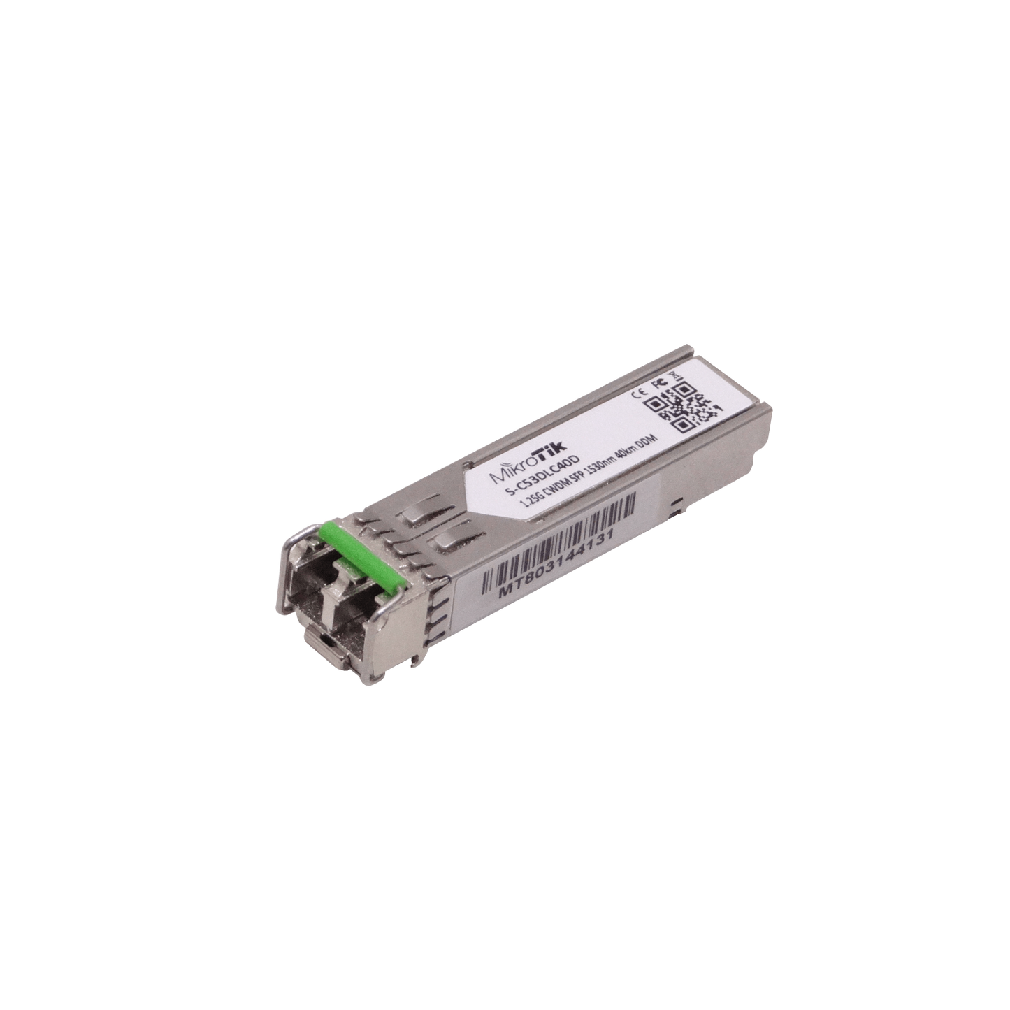 S-C53DLC40D MIKROTIK 1530nm 1,25G SM 40km 2-LC Transceptor SFP DDM para CWDM-MUX8A Unitario