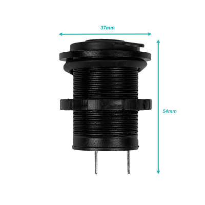 AUTO-HB Conector Hembra Base/Panel para Encendedor de Uso Marino en Vehículos