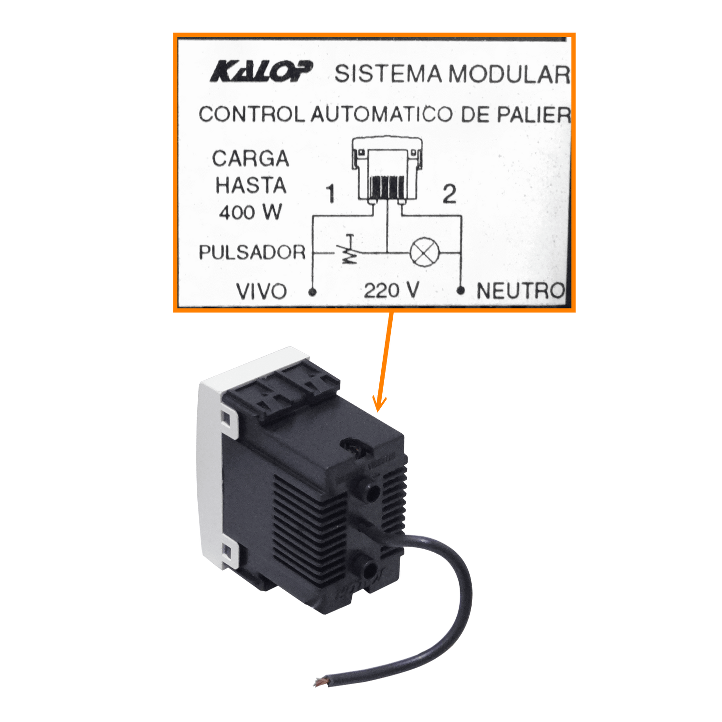 KEP-TEM KALOP Controlador Temporizado 400W 220VAC para Automatización de Cojinete