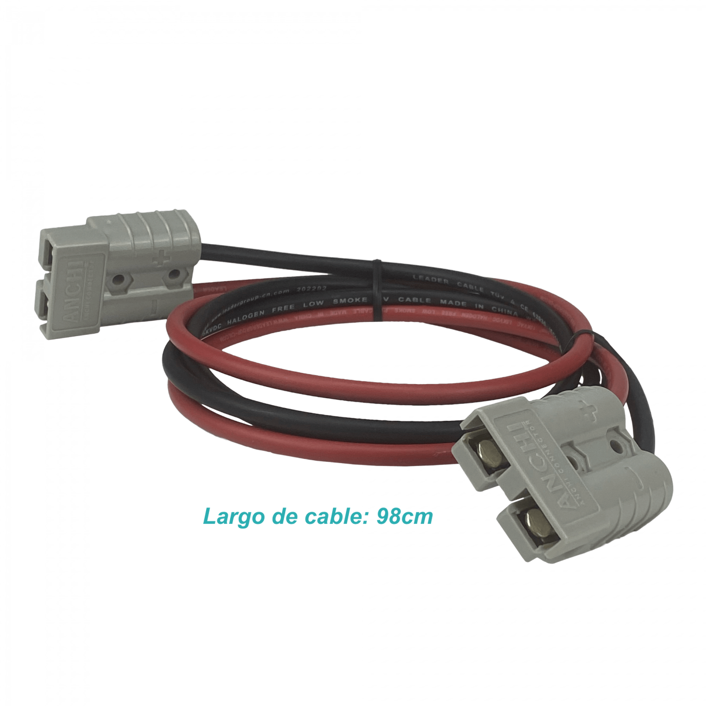 BTAA50-100CM conector Anderson-Anderson 50A Extensión-100cm 6mm pieza Gris Anderson SB50