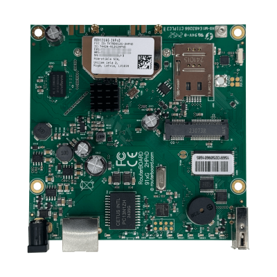 RB912UAG-2HPND MIKROTIK L4 2,4GHZ 2x2 MINIPCIE 1-1000 2-MMCX USB 600MHZ 64MB SIMCARD