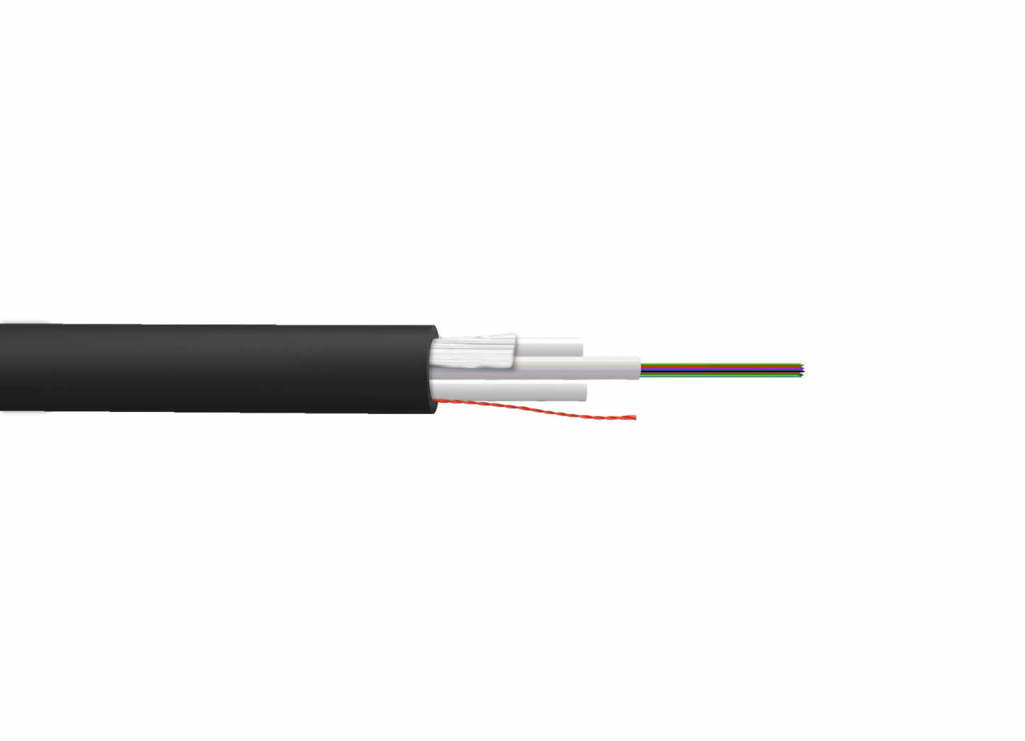 CFSJ12 SM 12-Fibras-G652D LSZH 7mm 2-FRP-2mm Cable Monomodo x-mt 2km sin-gelatina