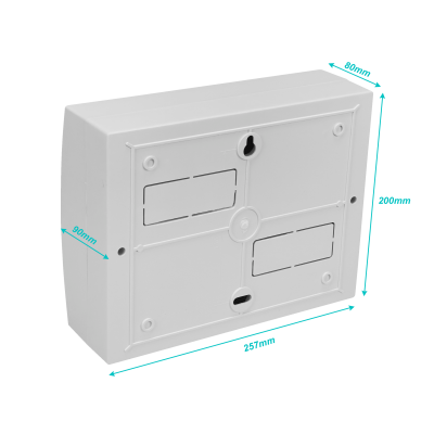 CADIN-12S LEXO Tablero de Superficie LSZH para 12 Módulos con Riel DIN IP41 IK08 5399112