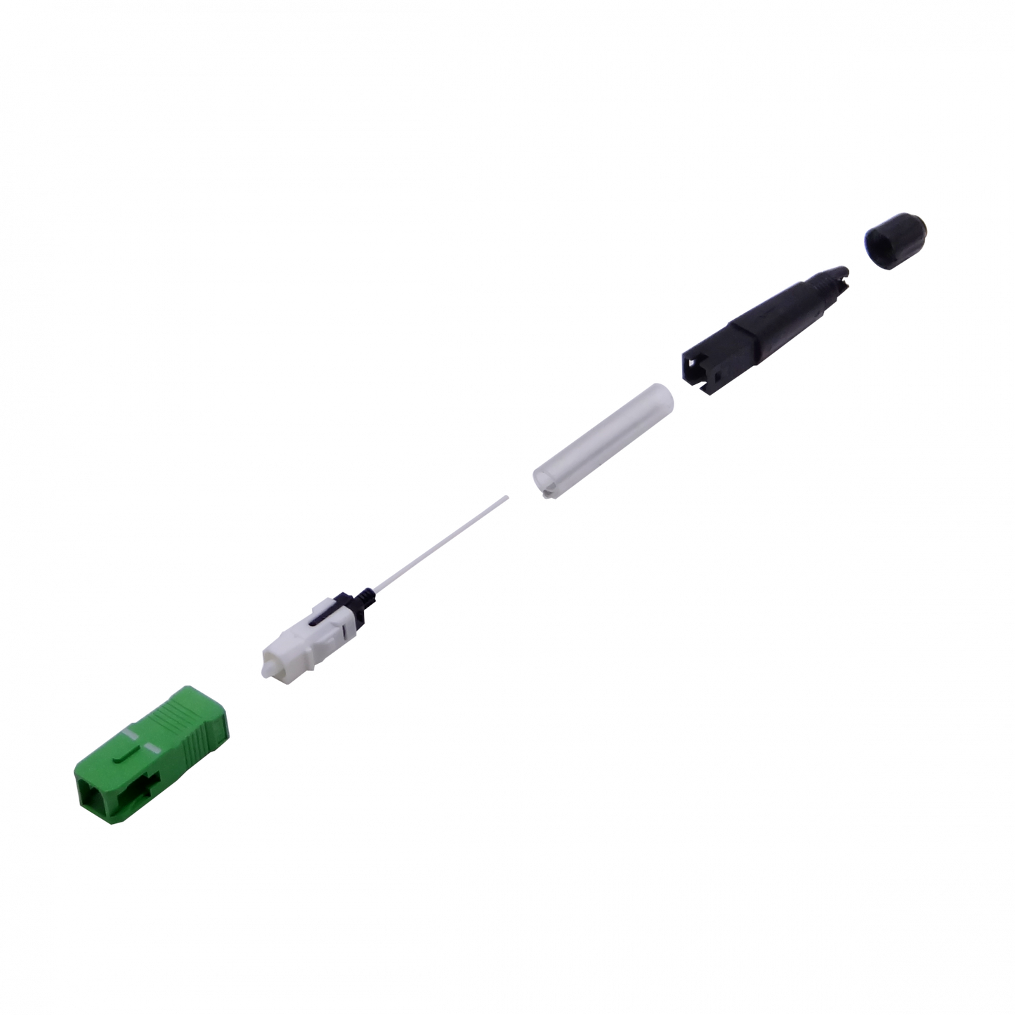 CFAS-SPLICE Paquete de 5 Conectores SC/APC SM Splice-On Monomodo para Fibra por Fusión