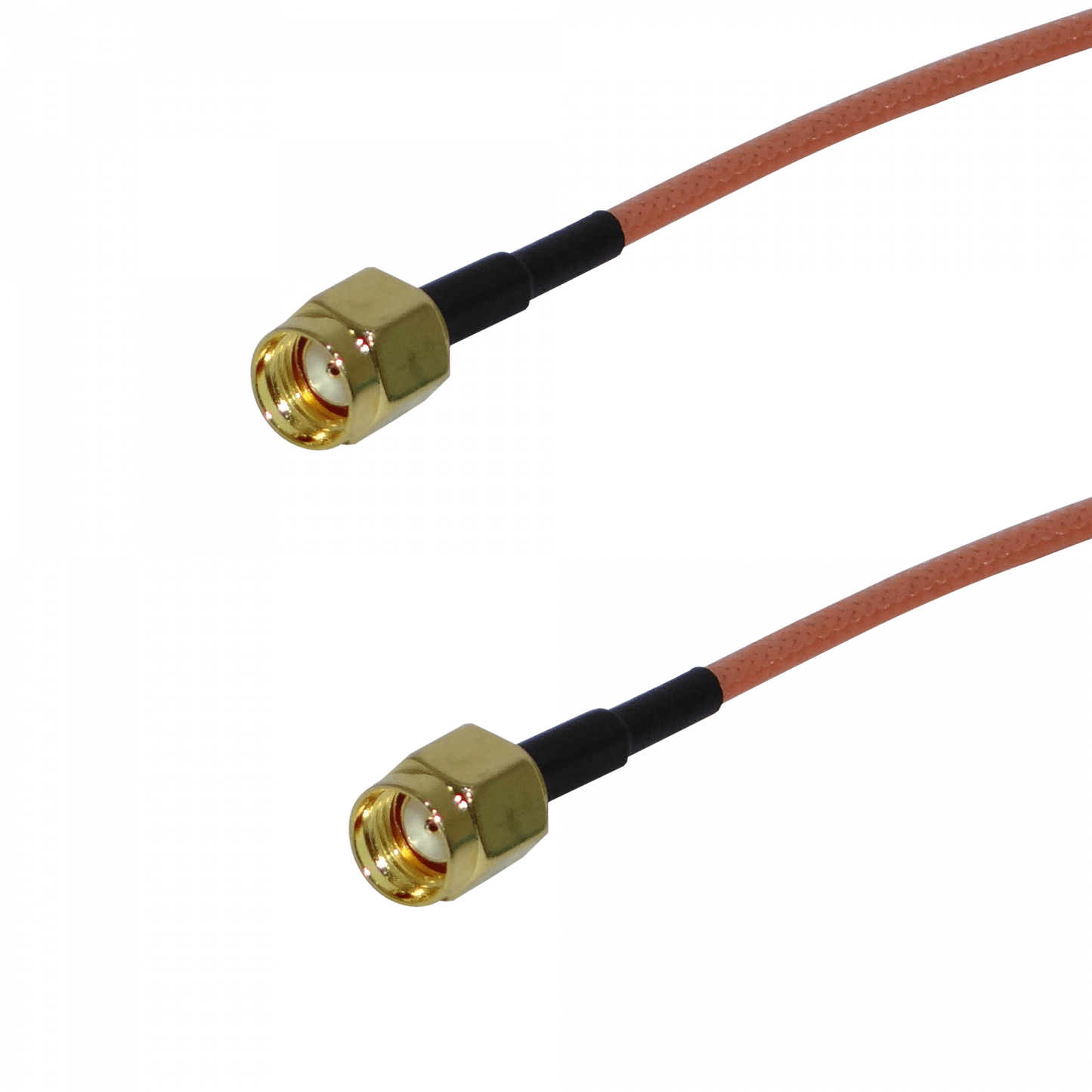 AM-PIGTAIL-13. Latiguillo RG316 13cm con conectores RP-SMA macho a RP-SMA macho
