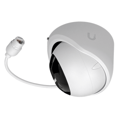 UVC-G6-TURRET-W UBIQUITI Blanco Cámara Domo 8MP con IA IR30m 1-100 110º IP66 IK04 Micrófono req-PoE