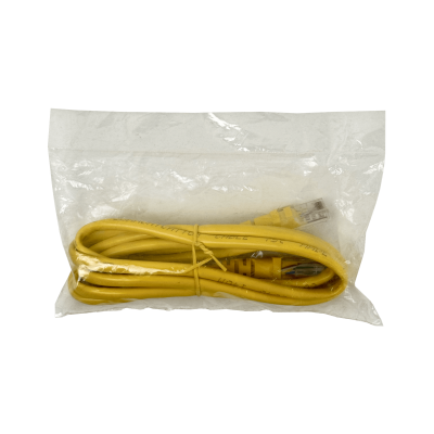 CPM-10L Cable de Conexión Moldeado Multihilo Cat5E Amarillo LSZH de 1 metro