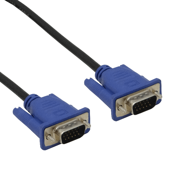 VGA-2MM 1,8 metros HDB15 Macho-Macho DB15-M VGA-M Cable de Video Negro Apantallado 180cm