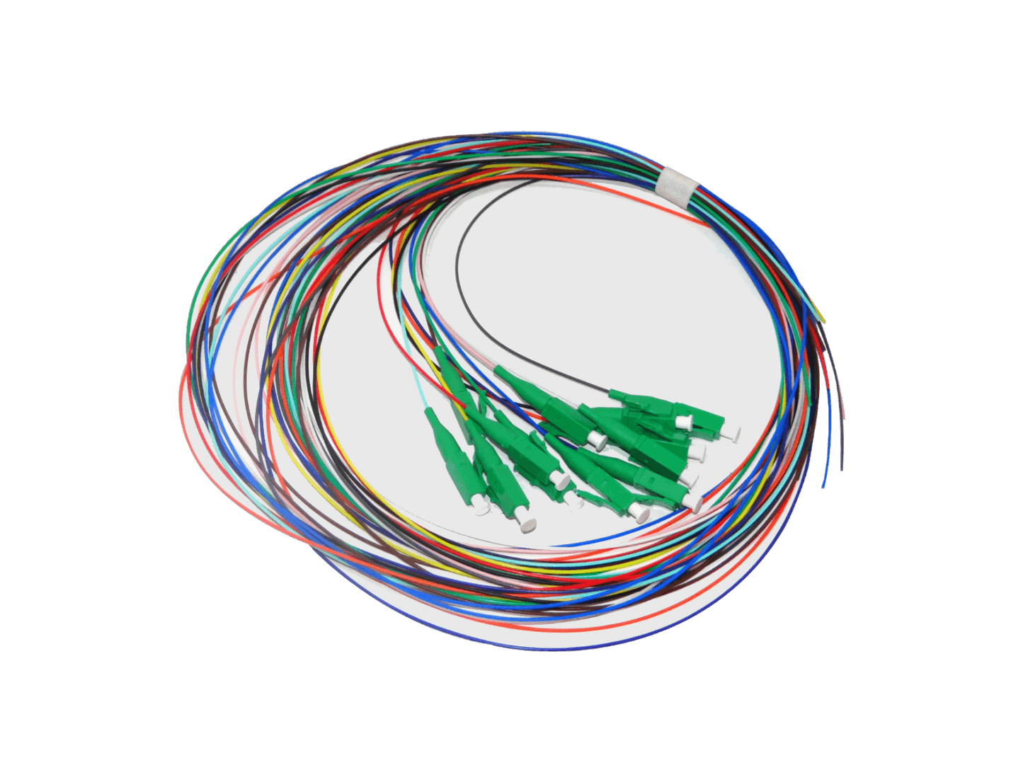 JFSB-12 LC/APC Monomodo 1,5mt 12-unidades Pigtail Fibra Óptica Monomodo 12-Colores-diferentes