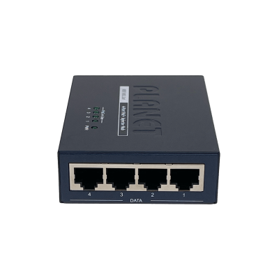 HPOE-460 PLANET Concentrador 4 Puertos PoE+ 802.3af/at Potencia Total 120W Inyector PoE Gigabit Múltiple Incluye Fuente 54V/130W
