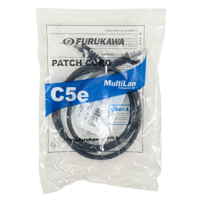 CPN-1F FURUKAWA 1mt Cat5e Negro U/UTP CM Cable Patch RJ45 Multilan 35103101
