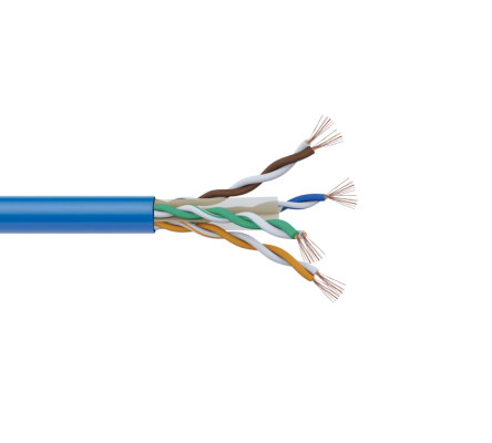 CP6A-10L LINKMADE Latiguillo de red 1 metro CAT6 azul LSZH multifilar con conectores moldeados