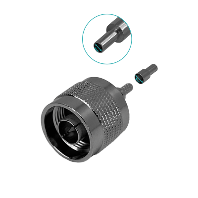 NM1C Conector N macho crimpeable para cable LMR100, serie 100