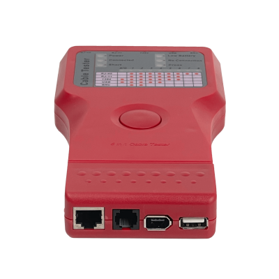 TS-06 Comprobador 1-USB 1-1394 1-BNC 1-RJ45 1-RJ11 REQ/BATERIA-9V
