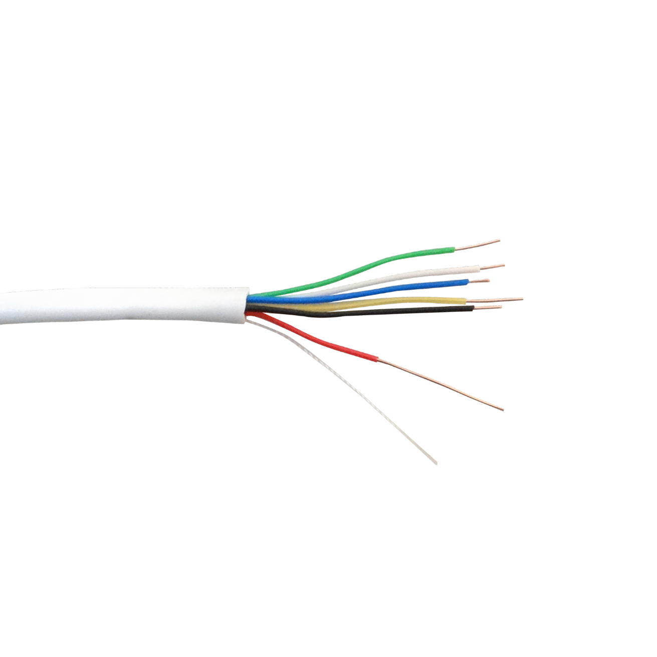 J100-6 100 metros 6 Hilos Conductor Telefónico 24AWG 3 Pares Circular Aleación CCA 6x0,5mm