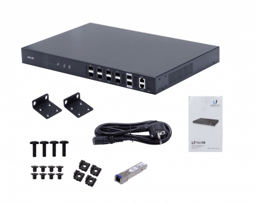 UF-OLT UBIQUITI Terminal de Línea Óptica 8 Puertos GPON 2 Ranuras SFP+ 10G 1 Consola RJ45 1 Gestión IP UFiber FTTH
