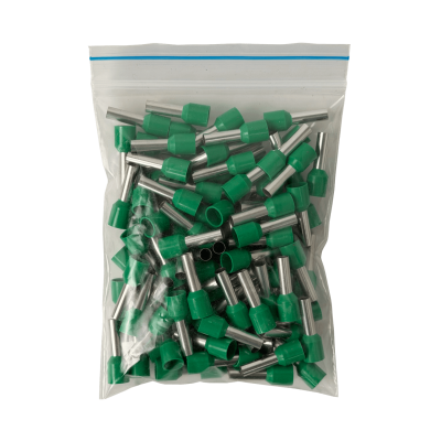 E6012-V Verde 6,0mm2 12/20mm 100-unid AWG10 Ferrules Terminal Aislado Crimpeab