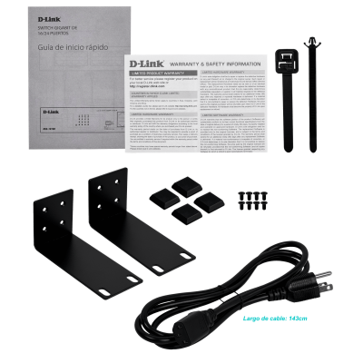 DGS-1016D D-LINK Switch Gigabit No Gestionable de 16 Puertos-1000 para Rack incluye-12V