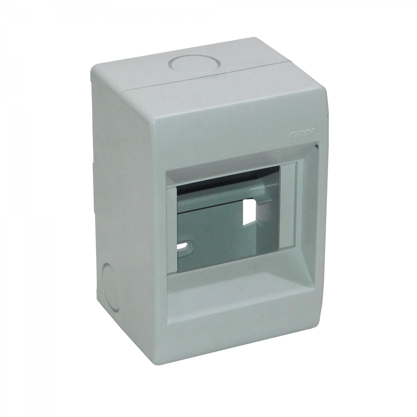 CAJA-DIN34 KALOP sin Cubierta 54mm-Ancho 46mm-Alto Caja de Plástico para Interruptores Automáticos Riel Din