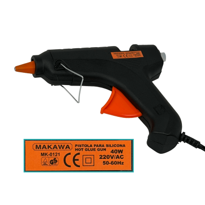 PISTOLA-40W MAKAWA 40 Vatios Aplicadora de Adhesivo Termofusible para Barras de 11 mm MK-0121