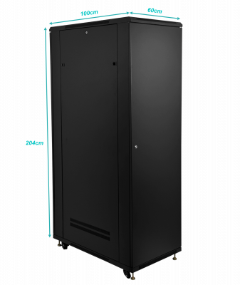 RK42-10VLD LINKMADE Desarmado 42U 1000mm Bastidor 100cm-Profundidad c/PDU-VENT-Bandejas Pu