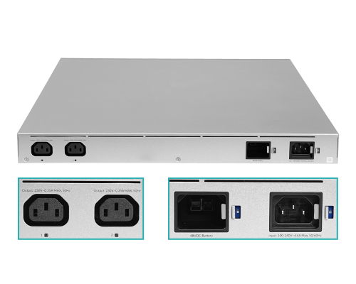 USW-CRITICALE. UI 2-C14-230V 9-1000(4-PoE++ 4-PoE+ Switch UPS inc-368Wh opc-48V 1-C13