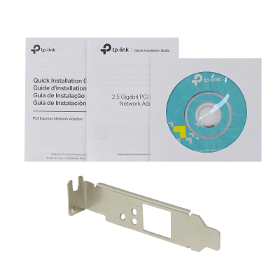 TX201 TP-LINK NIC 1-2500 PCIe-x1 Adaptador de red 2.5gbps Cobre PCIExpress