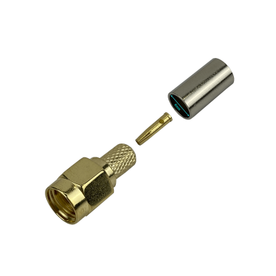 RM2C RPSMA-Macho LMR195 RG58 Conector comprimible Serie-195