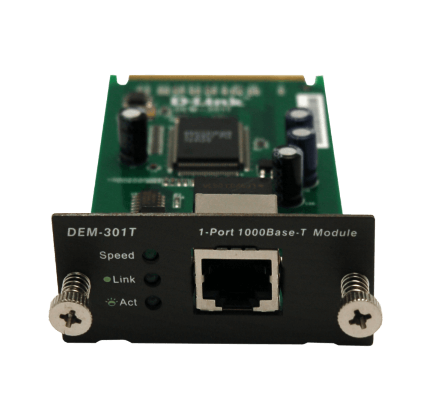 DEM-301T D-LINK TRANSCEPTOR MODULAR PARA RANURA COBRE 1000MBPS