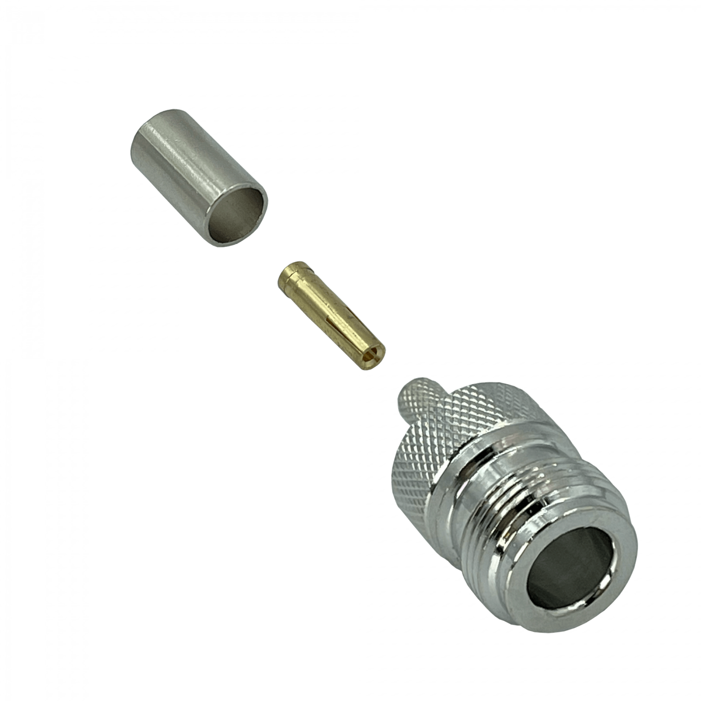 NH2C N-Hembra LMR195 RG58 Terminal Comprimible Coaxial