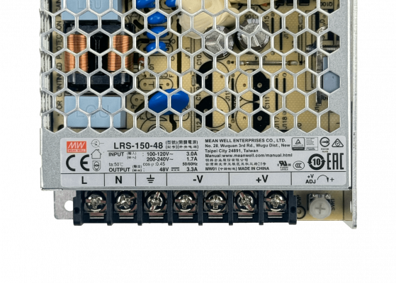 LRS-150-48 MEANWELL 158,4W 48V 3,3A Marco abierto Fuente de alimentación 100-240VAC