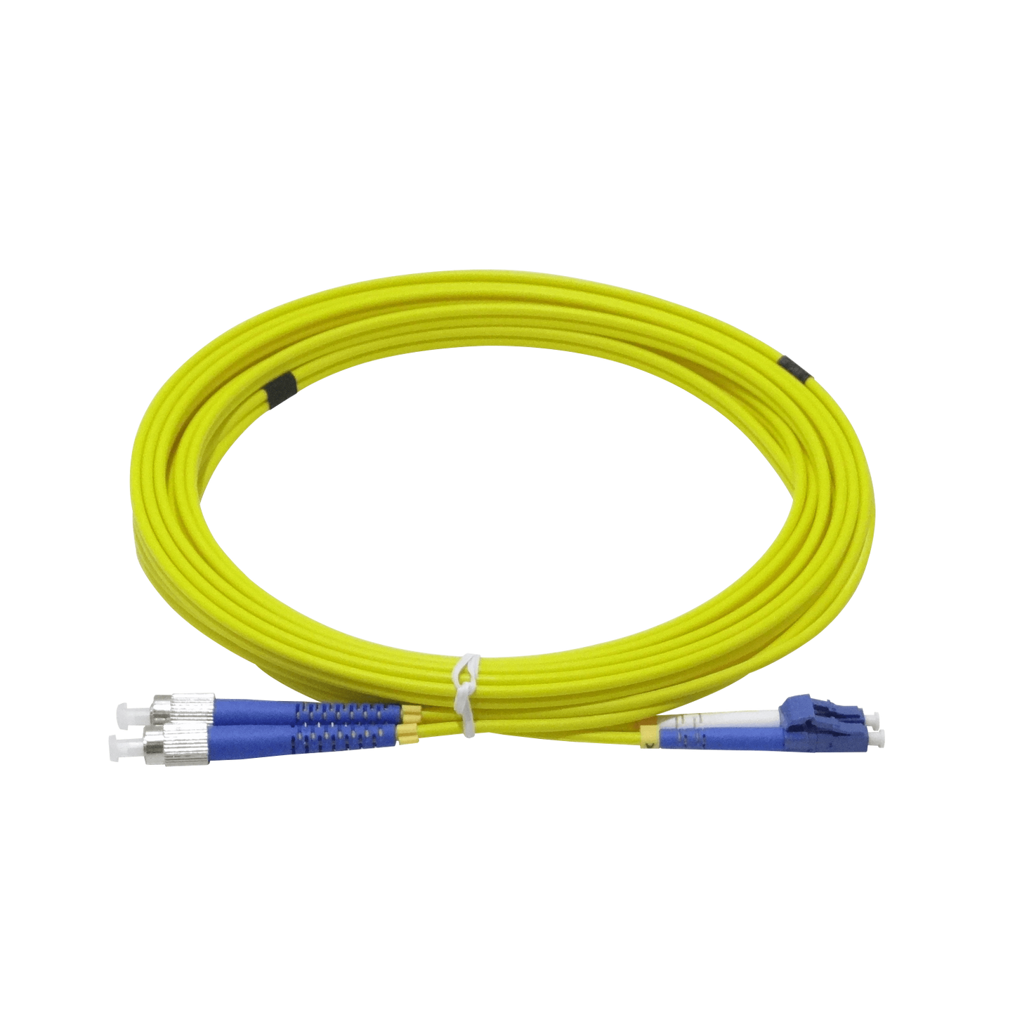 JFSLF5 Cable de Conexión de Fibra Óptica Monomodo SM Dúplex LC-FC de 5 metros 9/125µm LSZH