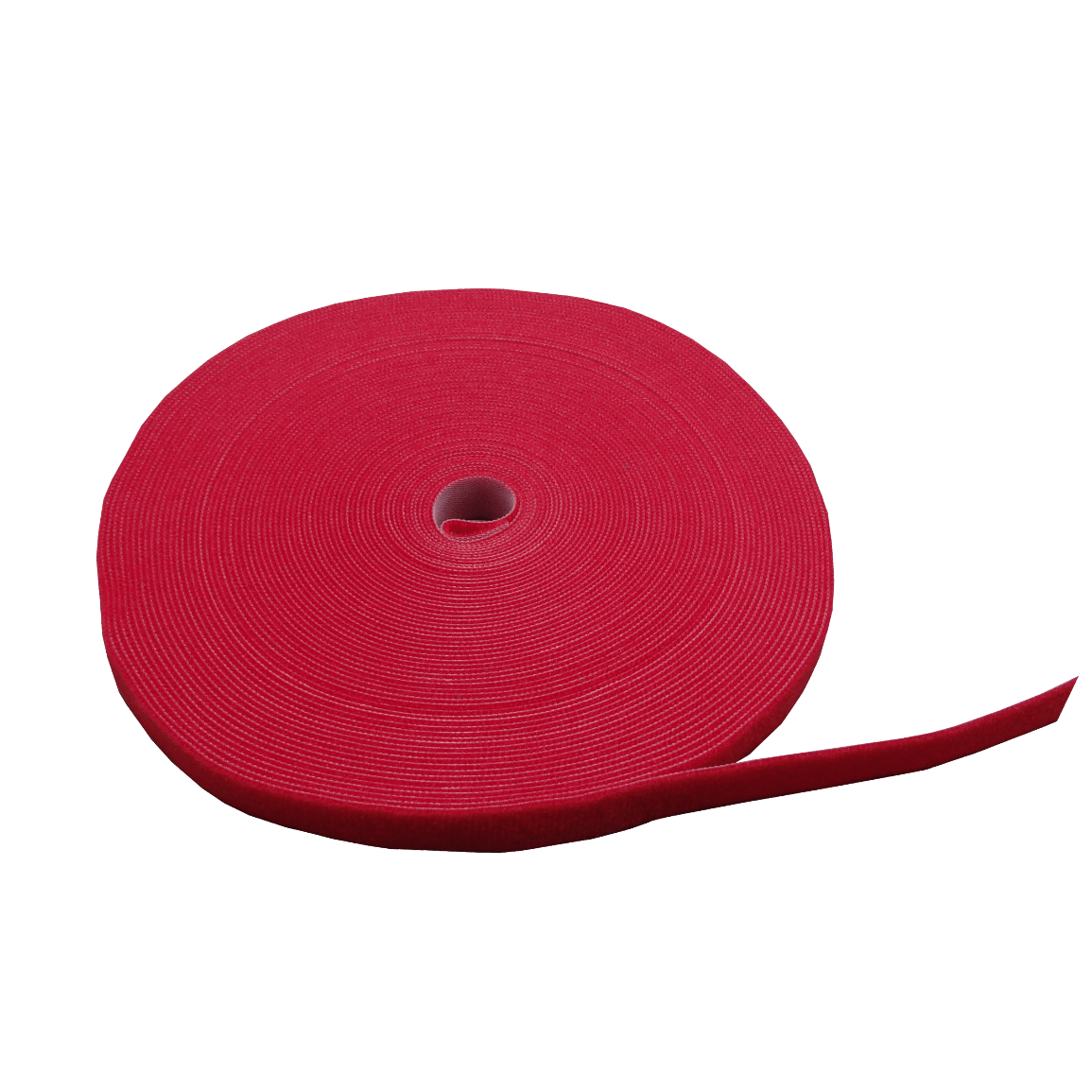 CV-LK25R Cinta de sujeción Velcro clásica de doble cara, color rojo, longitud de 25 metros y ancho de 20 milímetros