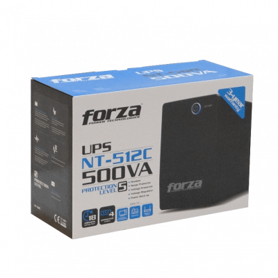 NT-512C FORZA 27WH 1x4,5AH 500VA 250W 4-IH-Chile AVR no-USB 162-268VAC 2RJ UPS