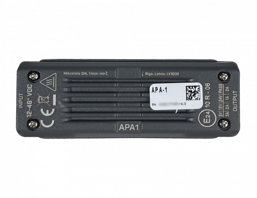 APA-1 MIKROTIK 12-48VOLTIOS-CORRIENTE-CONTINUA SUPRESOR Y PROTECTOR DE PICOS DE TENSION PARA VEHICULO